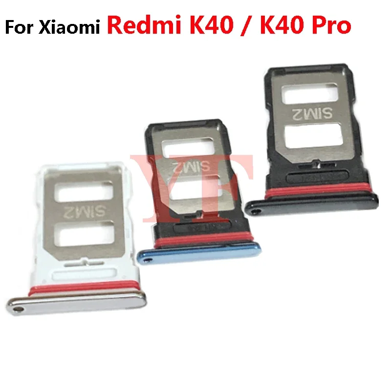 

SIM Card Tray For Xiaomi Redmi K40 Pro / Mi 9T Pro POCO F3 K40S SIM Card Tray Holder Card Slot Adapter Replacement Parts