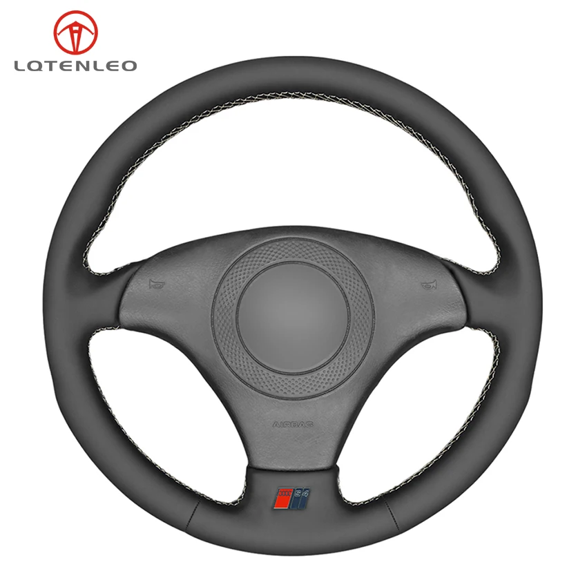 Black Artificial Leather DIY Car Steering Wheel Cover For Audi A8 (D2) 1998-2002 TT (8N) S4 (B5) S6 (C5) 1998-2001 S8 1998-2000