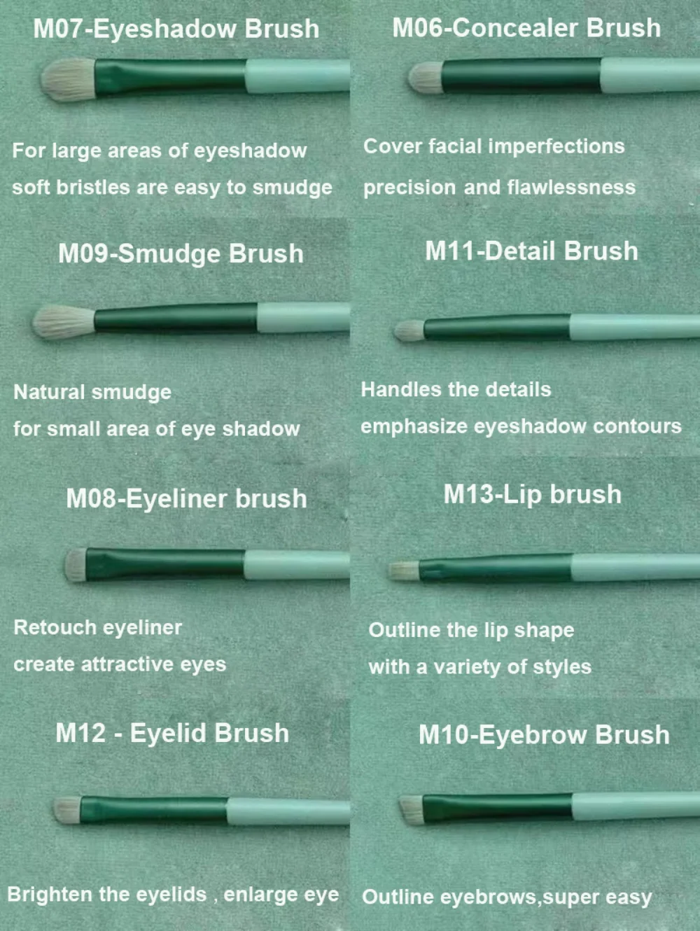 S0ee583bf26ae44aab67e51151b29cf18U 13Pcs Makeup Brush Set Make Up Concealer Brush Blush Powder Brush Eye Shadow Highlighter Foundation Brush Cosmetic Beauty Tools