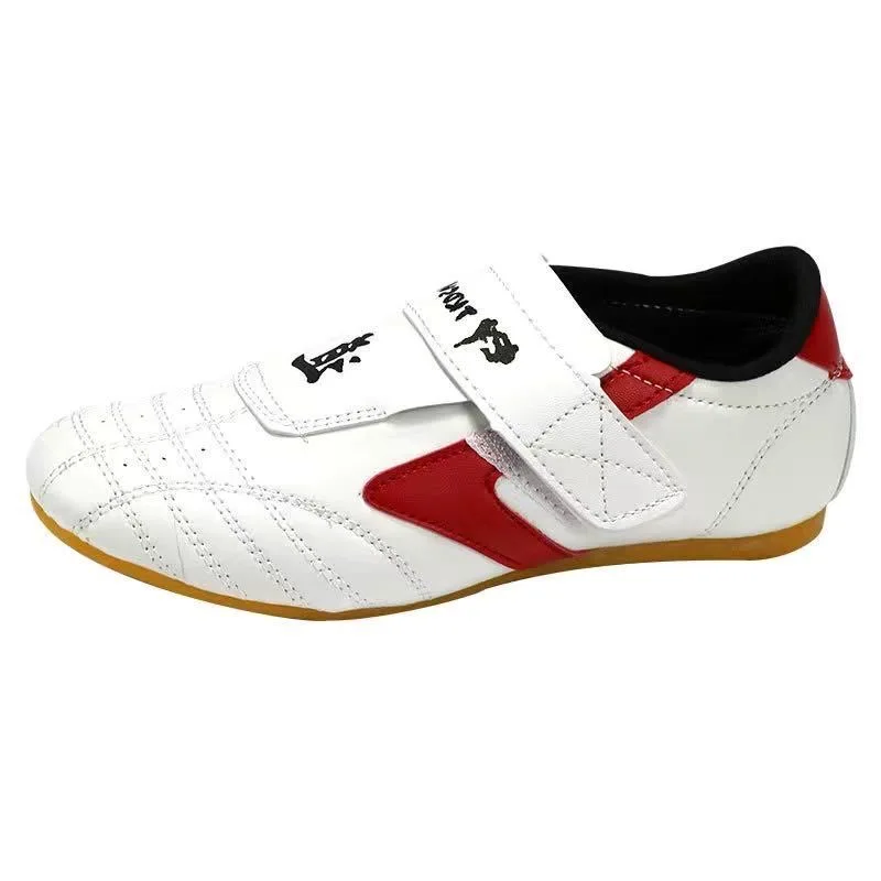 Taekwondo Shoes Martial Arts Sneaker Boxing Karate Kung Fu Tai Chi Shoes Red Stripes Sneakers Lightweight Shoes