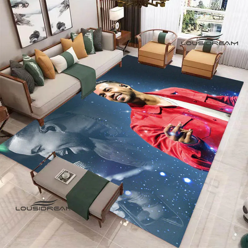 

Latin singer Romeo Santos printed carpet Non -slip carpet Yoga mat door mat photography props kitchen mat area rug birthday gift