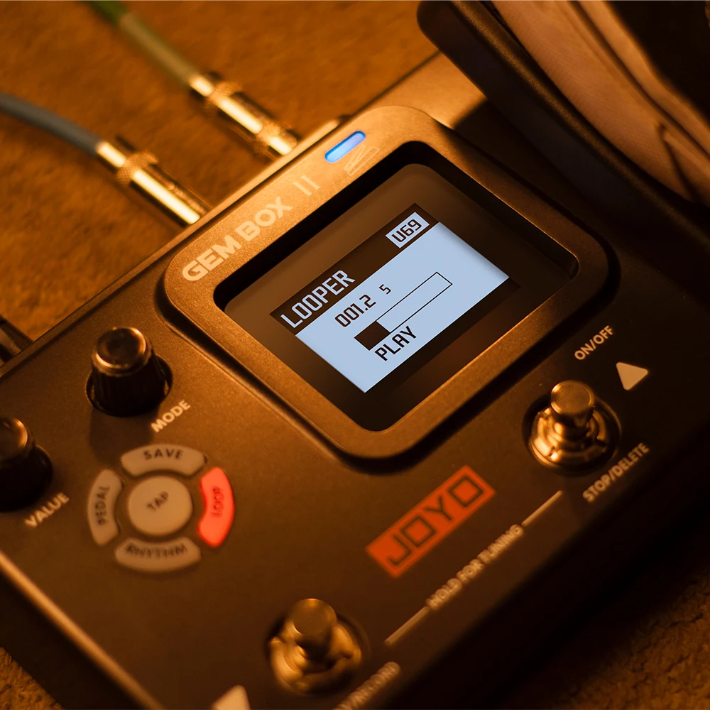 GEM BOX II Guitar Multi Effects Processor Expression Pedal with 66 Effect Types