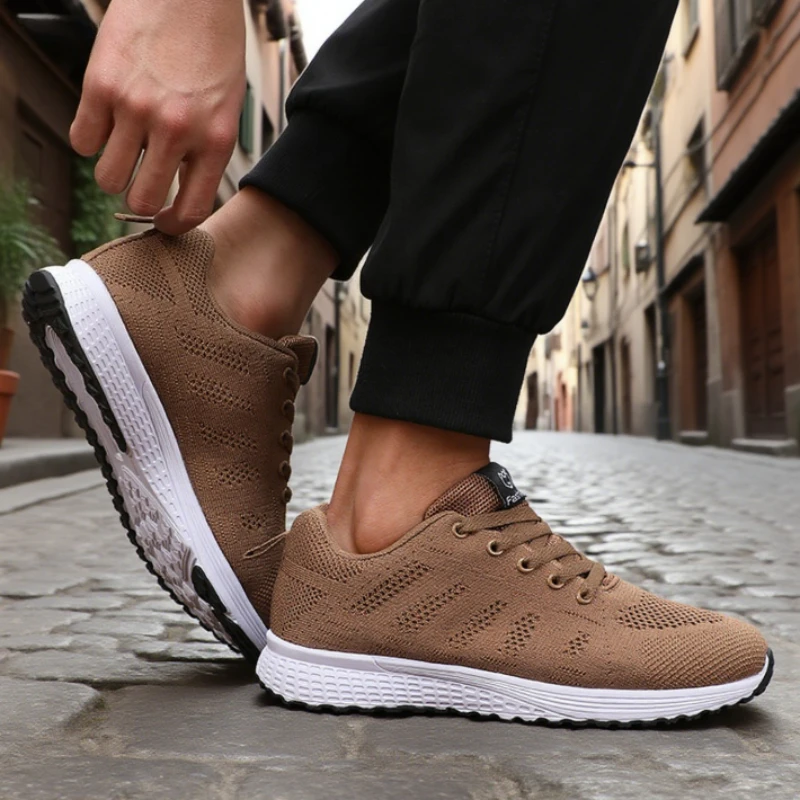 Men's Shoes Fashion Ultra Lightweight Airy Running Sneakers Comfortable Fit Mesh Best  Seller Breathable Net Men's Casual Shoes