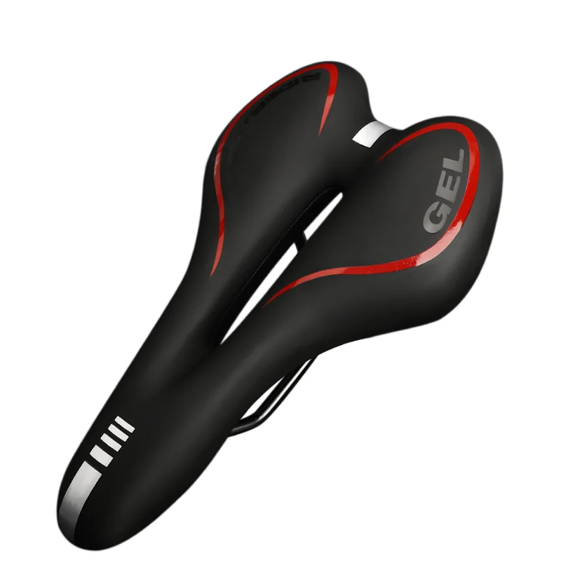 Silicone Cushion PU Leather Shockproof Gel Bicycle Saddle