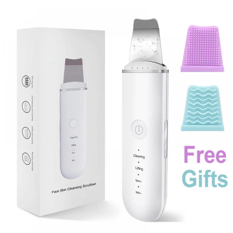 Ultrasonic Skin Care Spatula Vibration Blackhead Remover Cavitation Shovel Facial Exfoliation Skin Care Tools blackhead remover