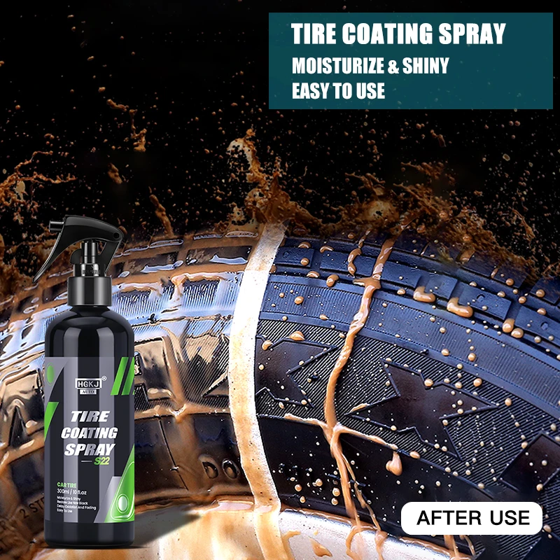 Car Tire Shine Spray Car Wheel Tire Cleaning Refurbishing Agent Auto