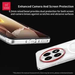 Ultra - Thin Crystal Clear Magnetic Case - XUNDD Protective Hard PC Back Bumper - OnePlus 13 (Transparent)