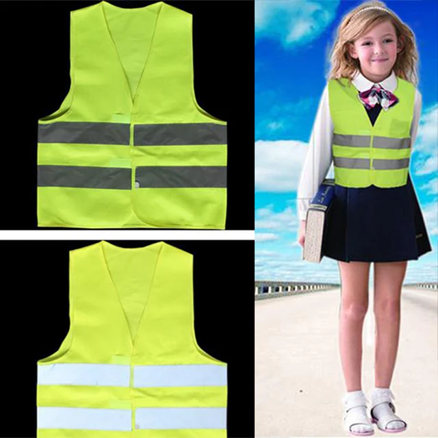 High Visibility Pupil Child Student Reflective Traffic Vest Scooter
