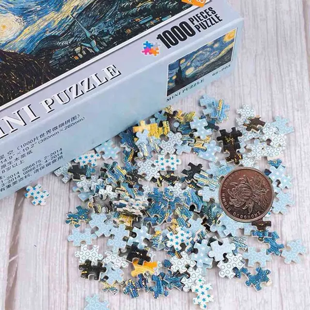 Quebra-cabeças para adultos 1000 peças quebra-cabeças de papel educacional  descompressão intelectual diy grande jogo brinquedos presente