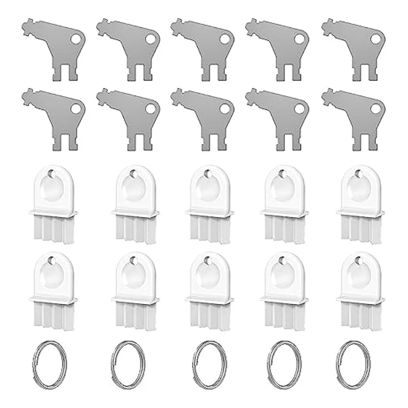 

Paper Towel Dispenser Key, 20Pack Toilet Paper Dispenser Paper Dispenser Key Universal Replacement Key Paper Roll Tools Durable