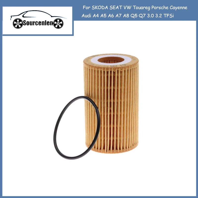 

Масляный фильтр для SKODA SEAT VW Touareg Porsche Cayenne Audi A4 A5 A6 A7 A8 Q5 Q7 3,0 3,2 TFSi 06E115562C 06E115466 06E115405C