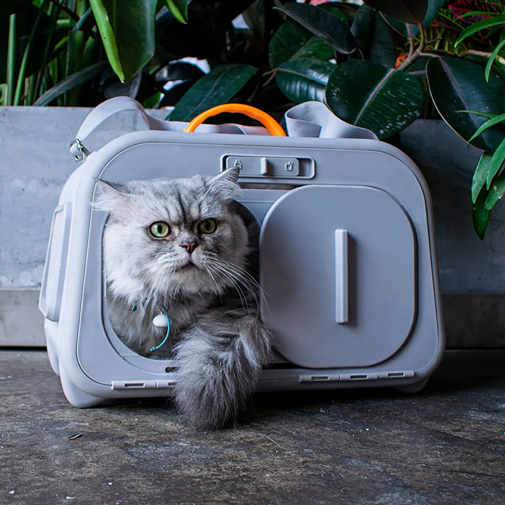 thumbnail image 1 of 2024 Bolsa para gatos con ventilación, jaula para gatos, portátil, gran capacidad, nave espacial, mascotas, perros pequeños, bolsa, mochila, suministros para mascotas, 1 of 4