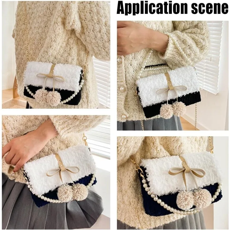 DIY Knitting Crochet Handbags Kit Mesh Plastic Canvas Kit for Shoulder Bags DIY Knitting Crochet Crossbag Materials Handmade diy knitting kit craft supplies