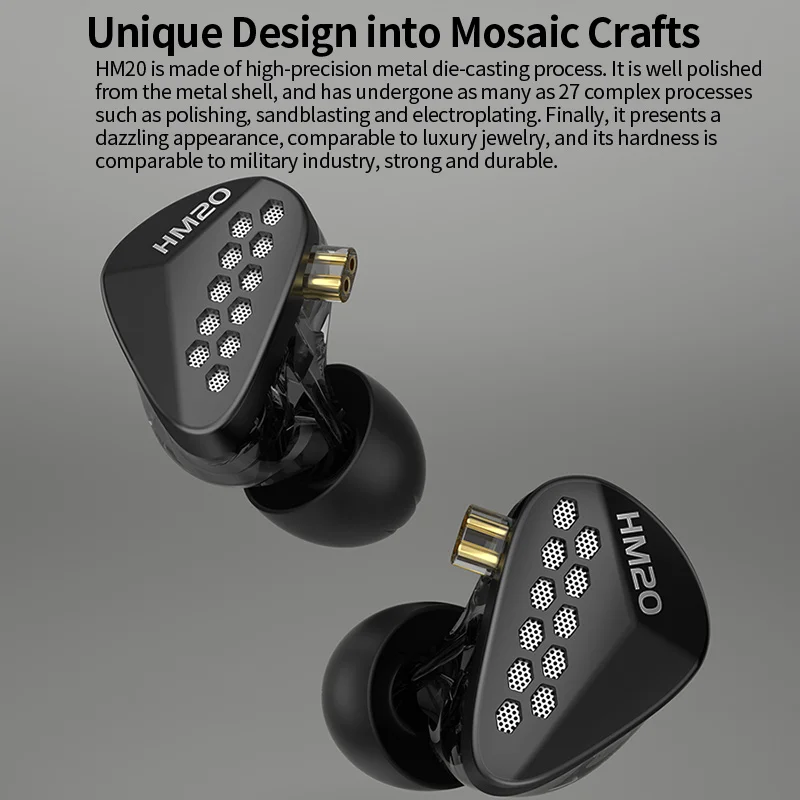 CCA HM20  , HiFi ̾, 1DD + 7BA , 2  и , 3.5mm IEM 