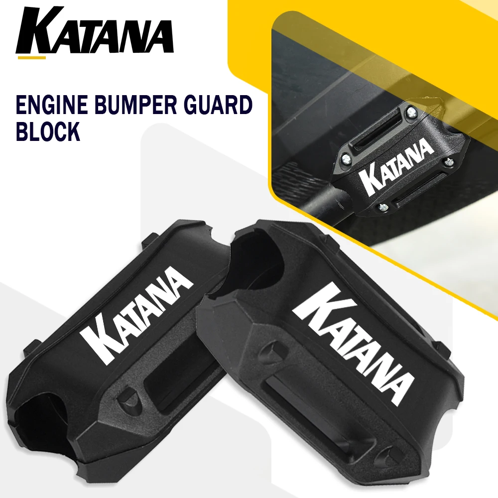 

For SUZUKI Katana 600 750 KATANA600 KATANA750 Motorcycle Accessories Bumper Engine Guard Protection Block Crash bar Decorative