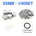 100pcs 32mm metal