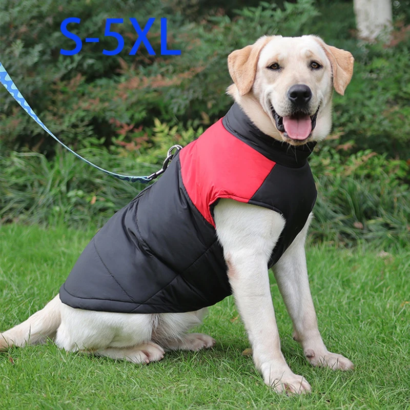 Pet Dogs Coat Winter Warm Dog Clothes Waterproof Pet Vest Zipper Jacket for Small Medium Large Dogs Pug French Bulldog Coat
