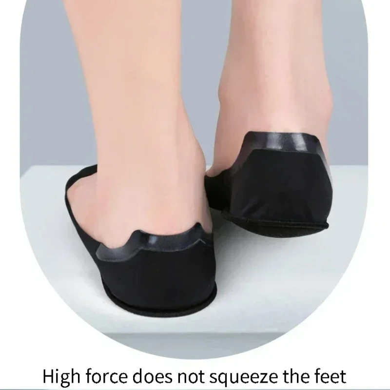 Women Boat Sock Plantar Fasciitis Shoes Insole Socks Insoles for Feet Shock Absorbing Shoe Sole Invisible Non slip Shoe pads