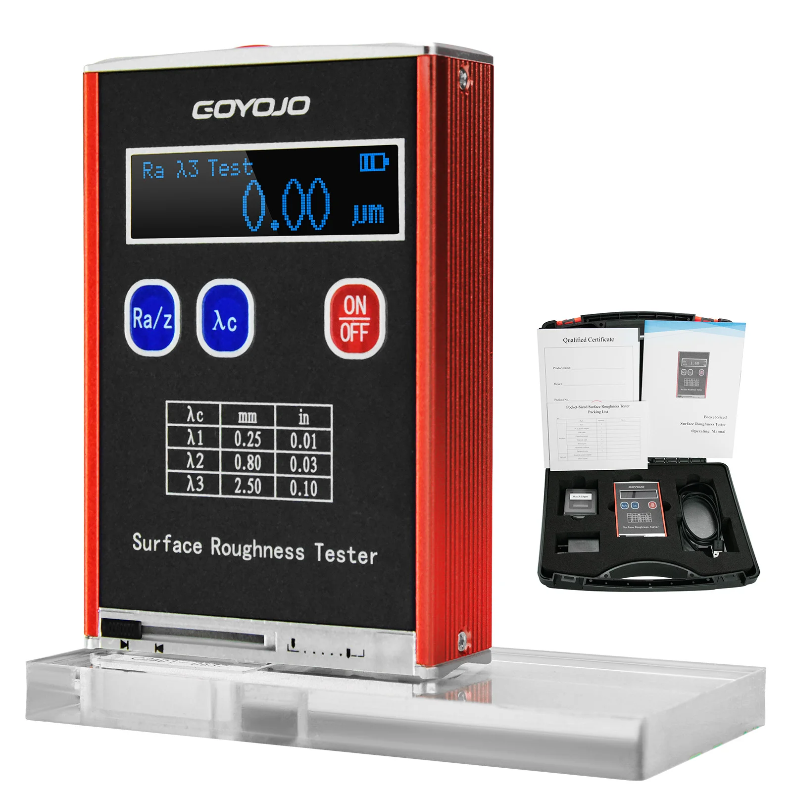 Surface Roughness Tester Meter High Accuracy 0.01μm Profilometer Portable Profil