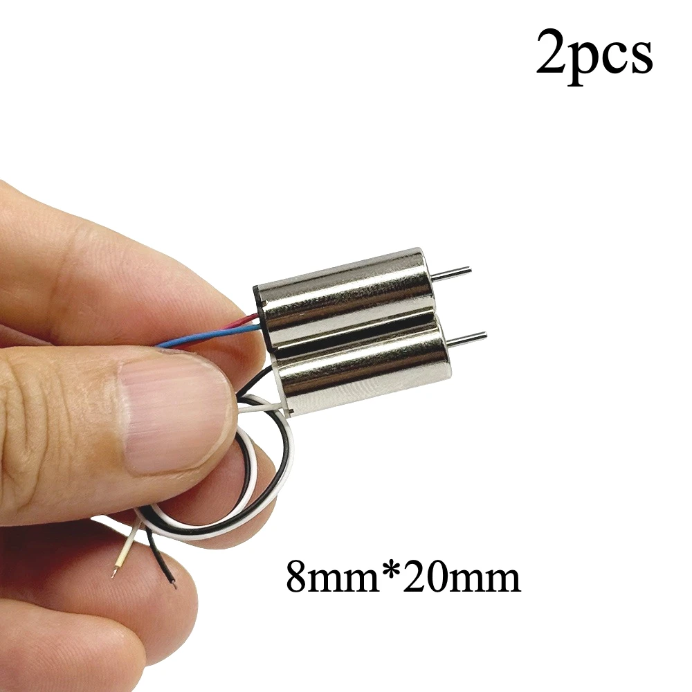 2PCS 820 8mm*20mm CW CCW Mini Coreless Motor 3.7V 58000RPM Ultra High Speed Engine DIY Toy RC Drone Quadcopter Aircraft Model