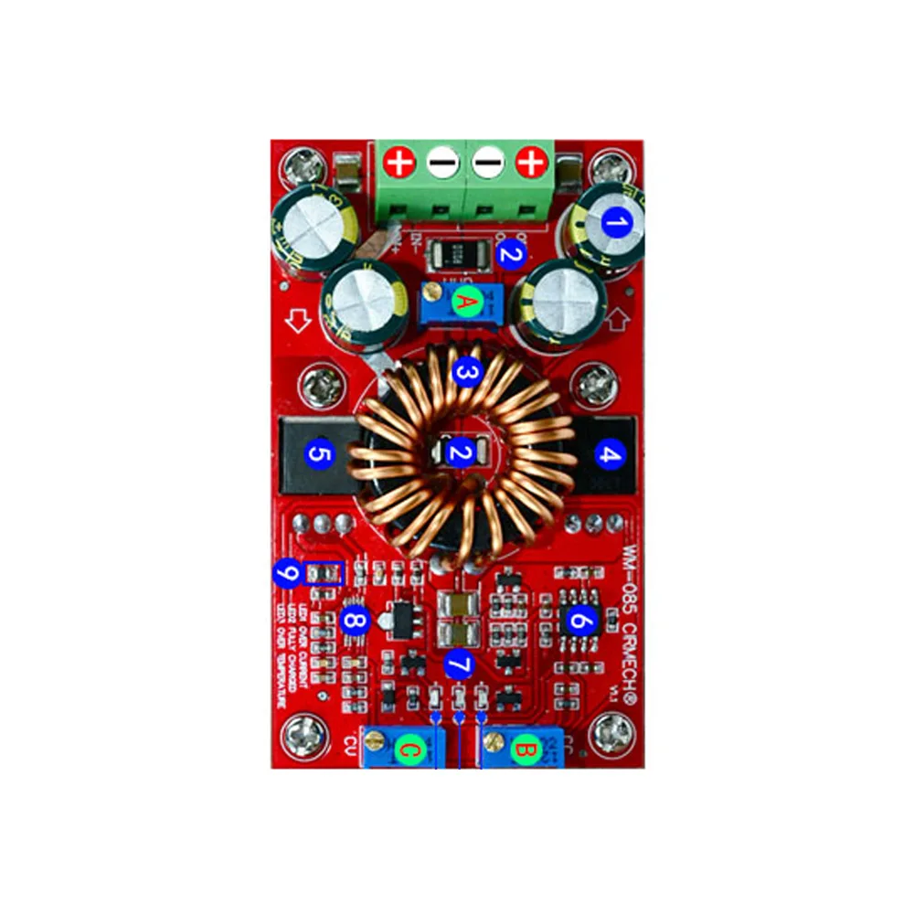 DC-DC 컨버터 DC8-35V DC0.6-35V 자동 부스트 벅 전원 공급 장치 모듈, 190W 태양광 충전 정전류 전원 공급 보드