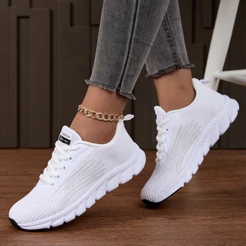 Women Shoes for Female High Quality Fashion Classic Sneakers Comfortable Mesh Breathable White Casual Shoe Running Women Shoes