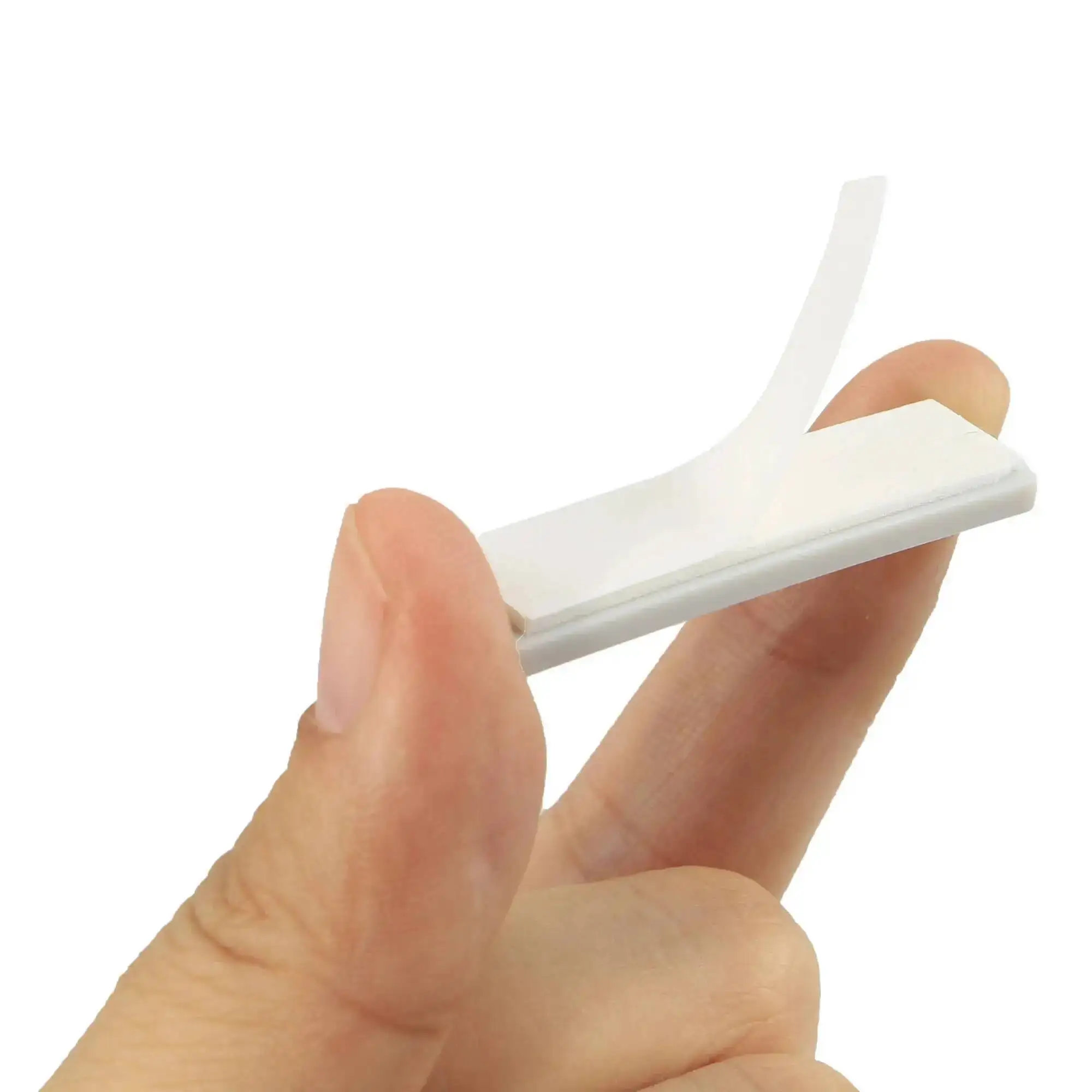 50 Stück 1,2 cm * 4,0 cm selbstklebende rechteckige graue schlichte Kunststoff-Anstecknadeln, geeignet für Broschen, Abzeichen, Kunststoff-Sicherheitsnadeln für Namenskarten – Detail 4