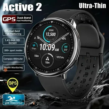 2025New Active 2 Smart Watch GPS integrato per donna uomo IP68 orologi sportivi impermeabili cardiofrequenzimetro Smartwatch ultrasottile