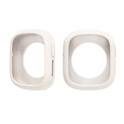 Silicone Protective Watch Case - Durable TPU Skeleton Design for Watch4 (Beige)