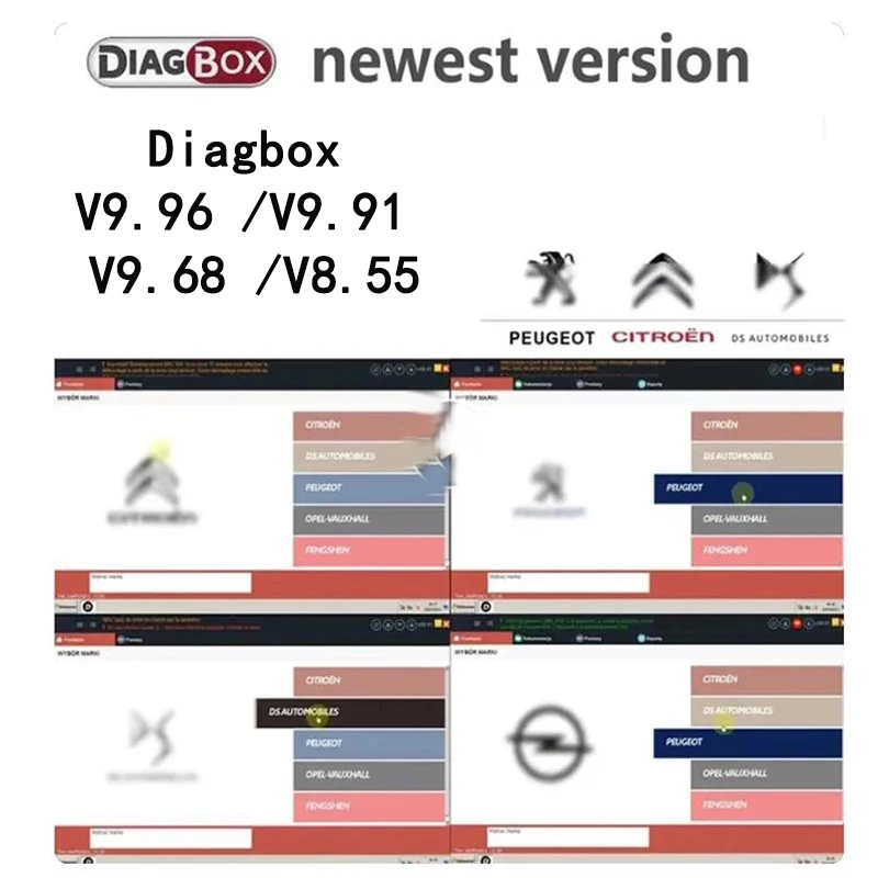 Accessori per Strumenti Diagnostici Auto - Software Diagbox V9.96 V9.91 V9.68 V8.55 - immagine 3