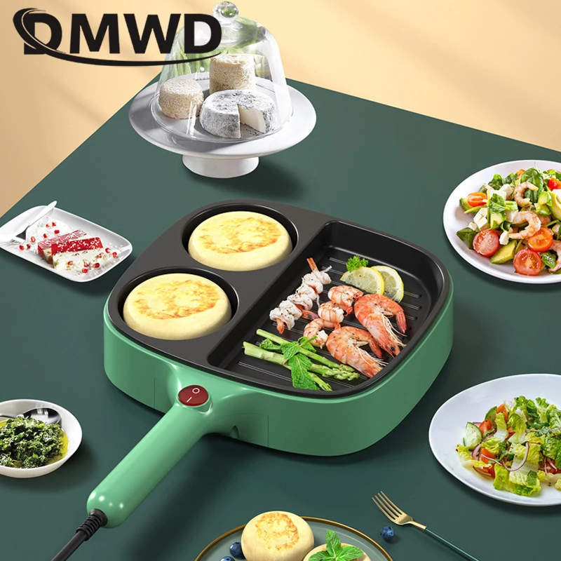 110V 220V Multifunctional Electric skillet Steak Grill Omelette Frying Pan Sandwich Hamburger Making Machine Non-stick coating