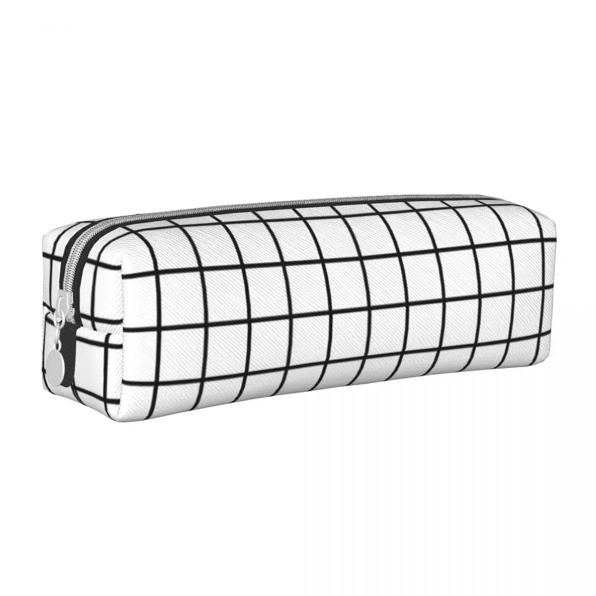 

Чёрно-белый чехол для карандашей с рисунком в виде планшетов, простые школьные пеналы на молнии, милый детский пенал для университетских карандашей, школьные принадлежности