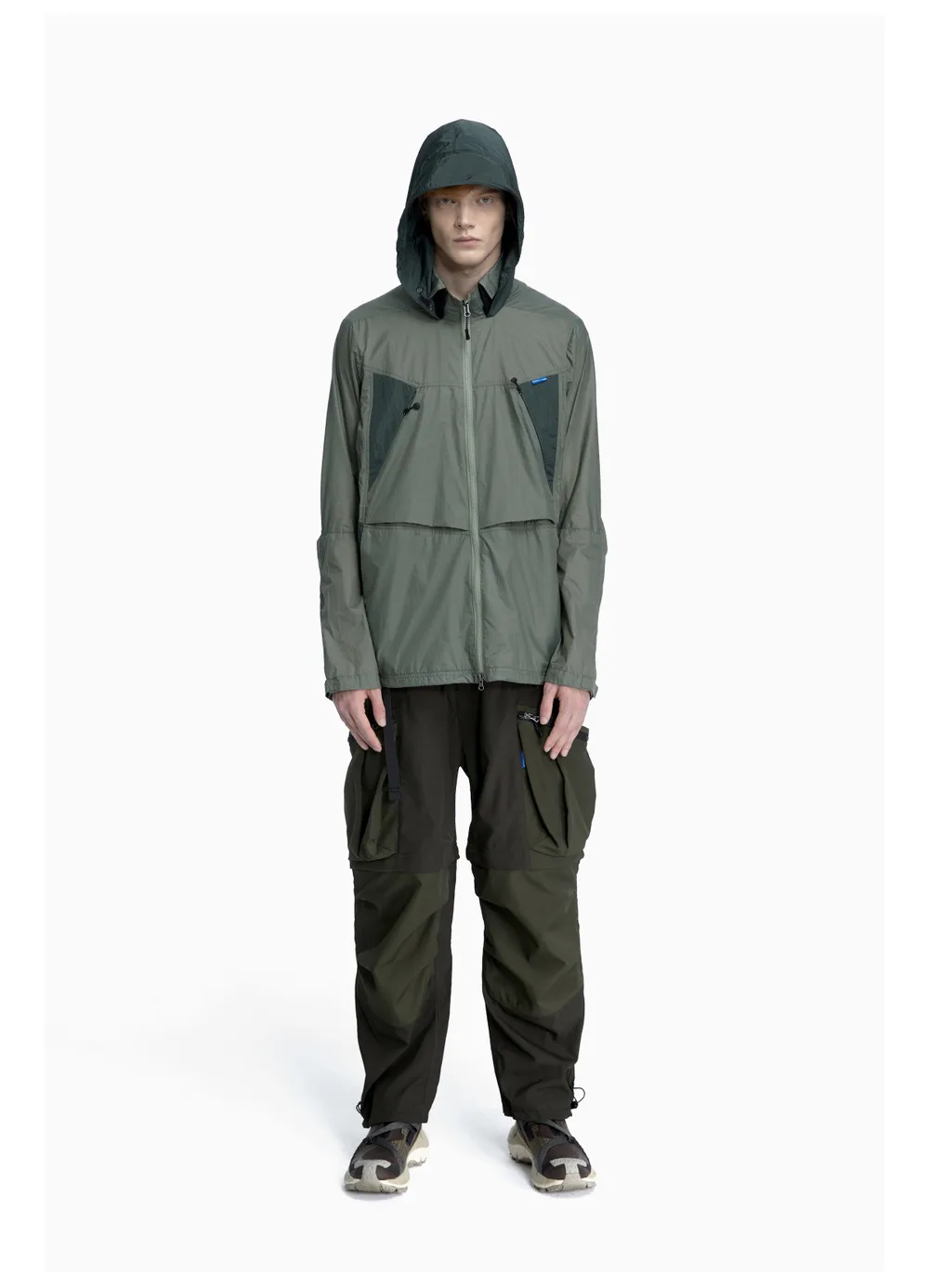 Reindee Lusion 23ss Light breathable UV protection jacket high collar shape adjustable hood techwear gorpcore
