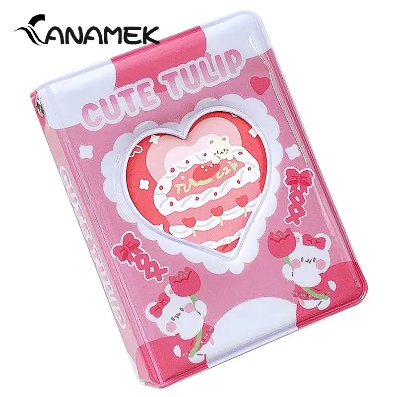 3 Pollici Cake Bear Printing Instax Mini Album Lovely Photoward Holder Cartoon Photo Album Kpop Idol Chasing Collection Book