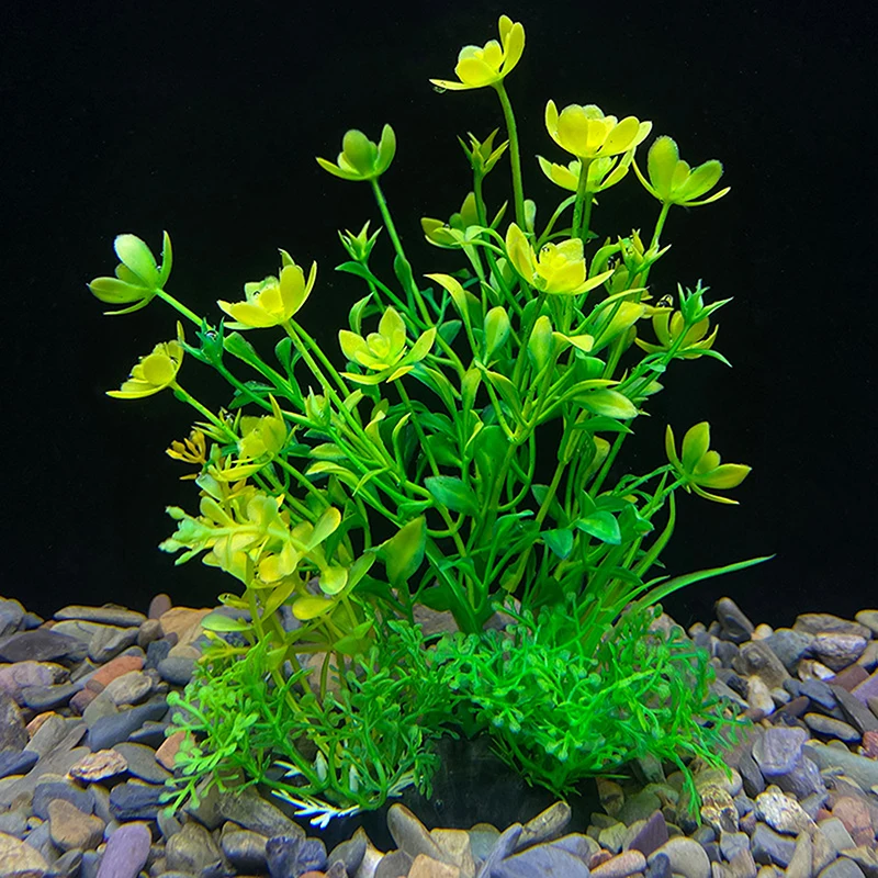 Artificial Aquarium Decor Plants Water Weeds Ornament Aquatic Plant Fish Tank Grass Decoration Accessories 14 Kinds 15cm