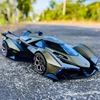 1:24 V12 Vision GT Gran Turismo Alloy Concept Sports Car Model Diecasts Metal Toy Racing Car Model Sound and Light Kids Toy Gift 1