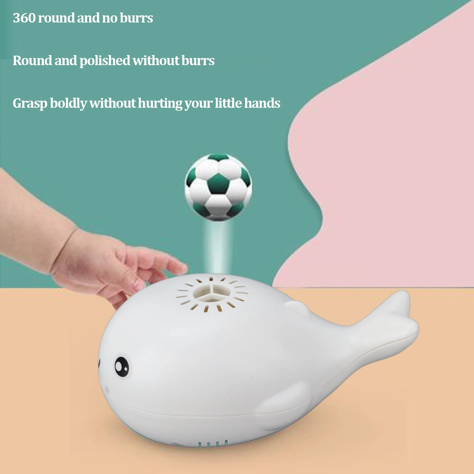 Whale Bath Toy Cute USB Charging Portable Whales Toys Floating Ball for Children Gift
