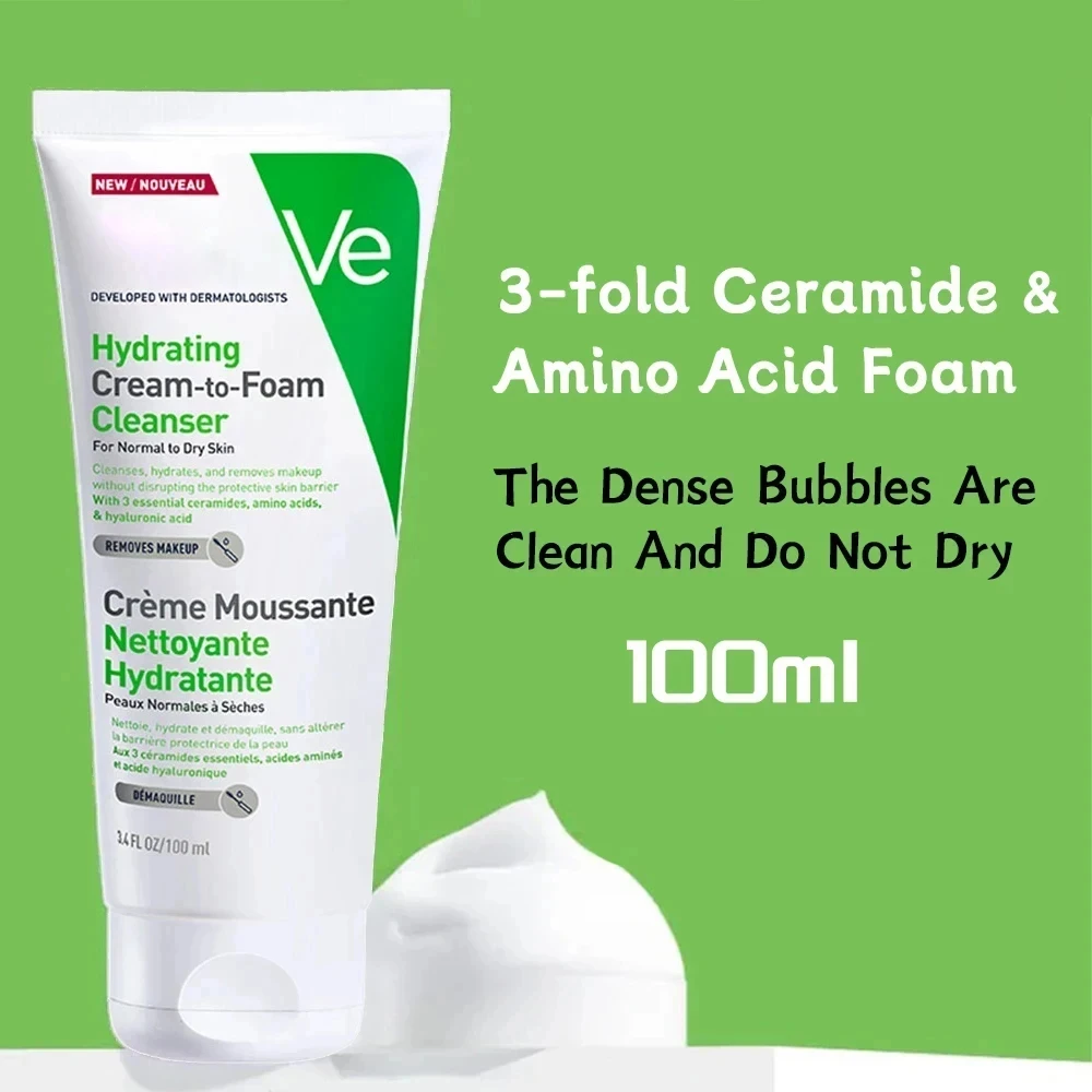 

SA Smoothing Cleanser Acne Treatment Hydrating Cleaner Moisturizing No Stimulation For Oily Dry Skin Face Wash 100ml