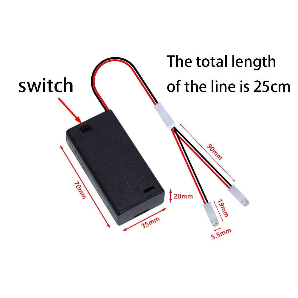 New LED Lamp Beads Small Night Light No. 5 Battery Small Bulb DIY Creative Model Light 4