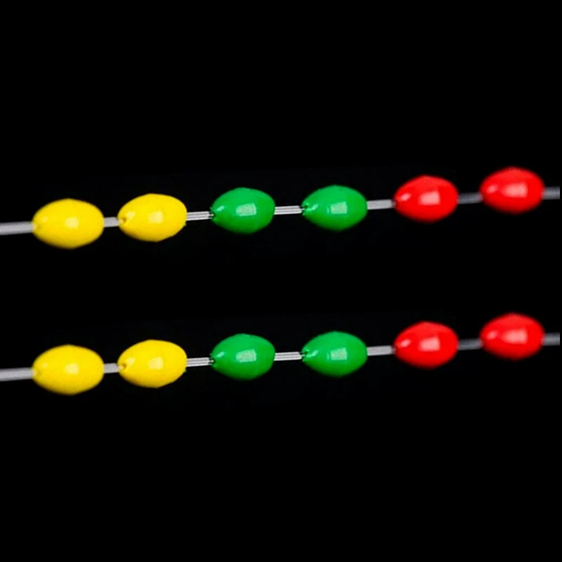 60pcs 10Group Carp Fishing Float Space Bean Float Rubber Stopper Space Beans Fishing Stopper Bobber Olive Fishing Tools