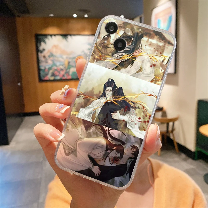 Comic Man Erha and His White Cat Master Transparent Phone Case Cover