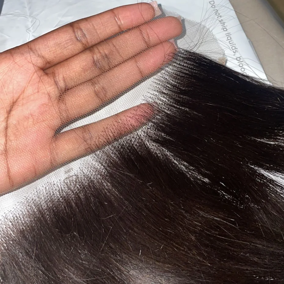 Gabrielle 13x4 HD Lace Frontal Straight Human Hair Invisible Transparent Lace Closures Only Brazilian Remy Hair Pre-Plucked
