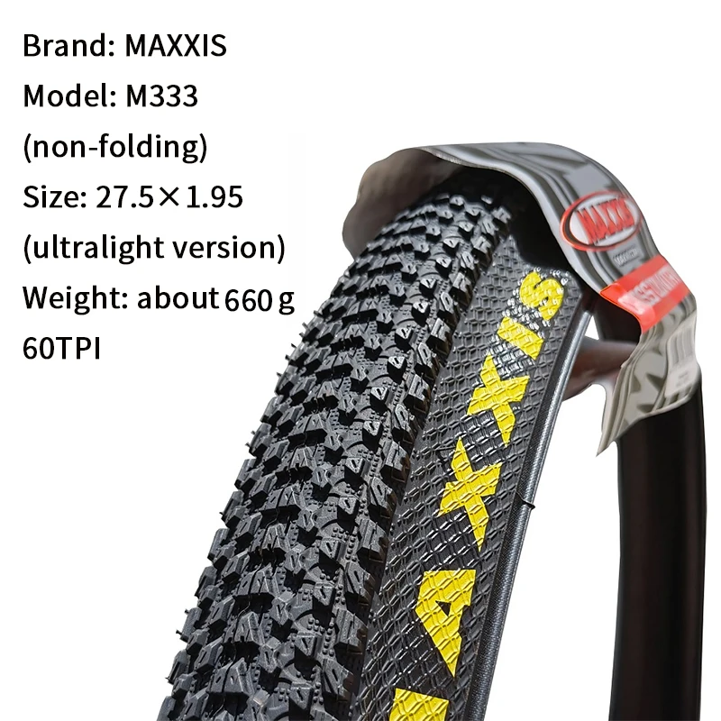 Maxxis M333 PACE Mtb Bicycle Tire 26 * 1.95 26 * 2.1 27.5 X1.95