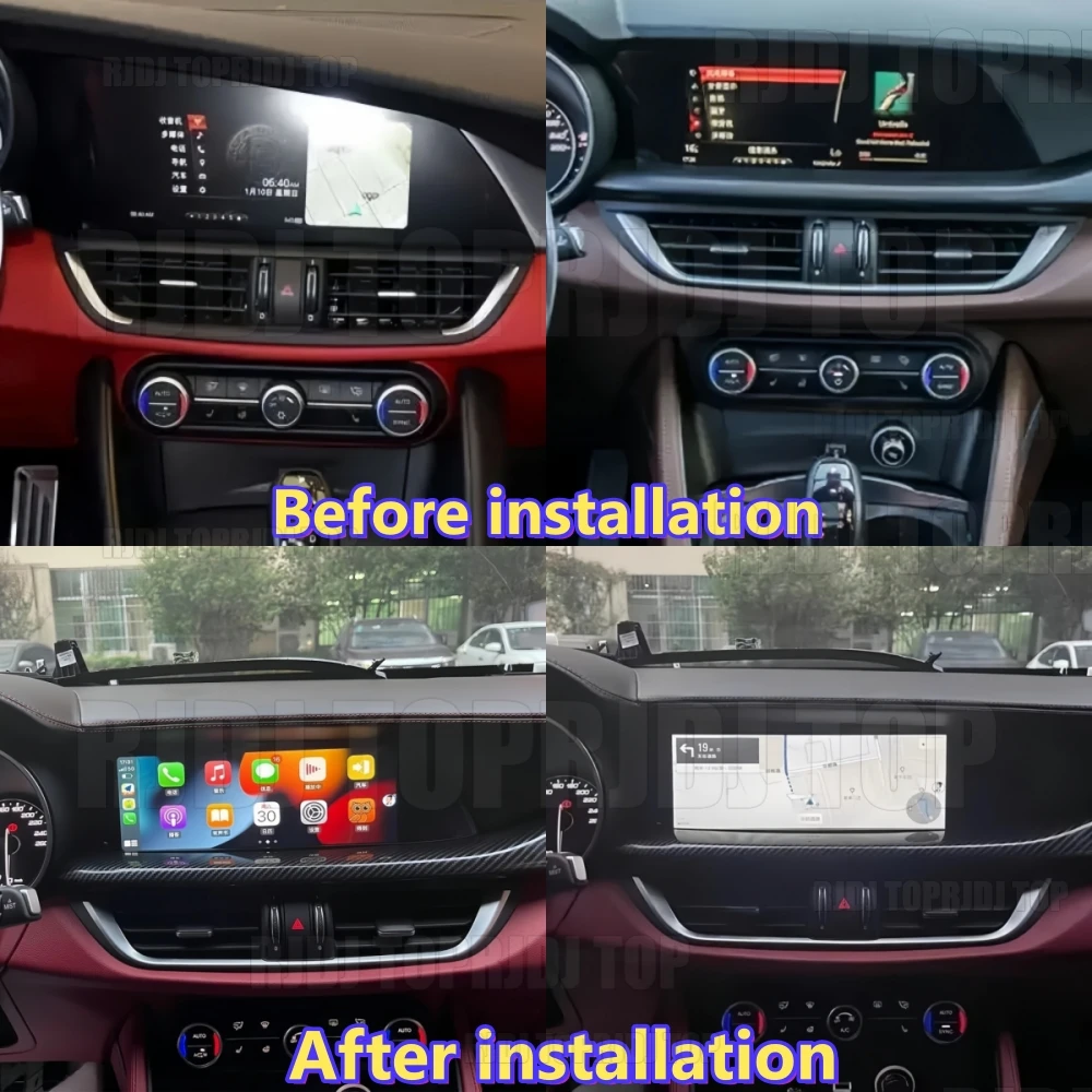Nuovissimo 2025: Autoradio Android 14 da 10.25'' per Alfa Romeo Stelvio Giulia Ram 2015-2020 con Navigazione GPS, WIFI, DSP, 4G e Apple Carplay - Image 2