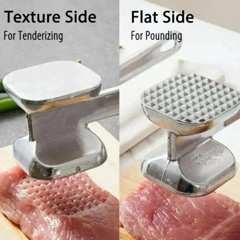 Household aluminum alloy double-sided meat hammer steak hammer loose beef tenderizer kitchen accessory