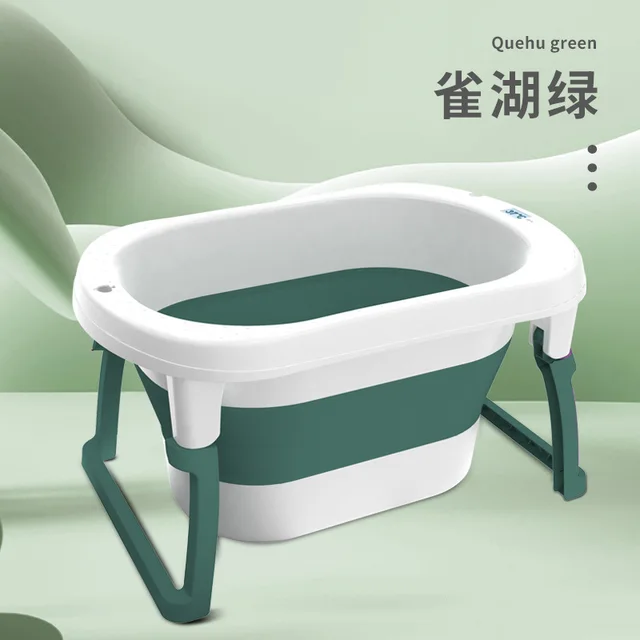 Családi Baba Összecsukható Fürdőkád Pedikűr Gyógyfürdő Úszó Műanyag Hordozó Samponos Banhomobile Medence Hy50Bt - Image 5