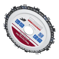 115mm 14 Tooth Wood Carving Disc Chain Grinder Carving For Angle Grinder Wood Carving Cutting Disc Woodworking Tool Accessories