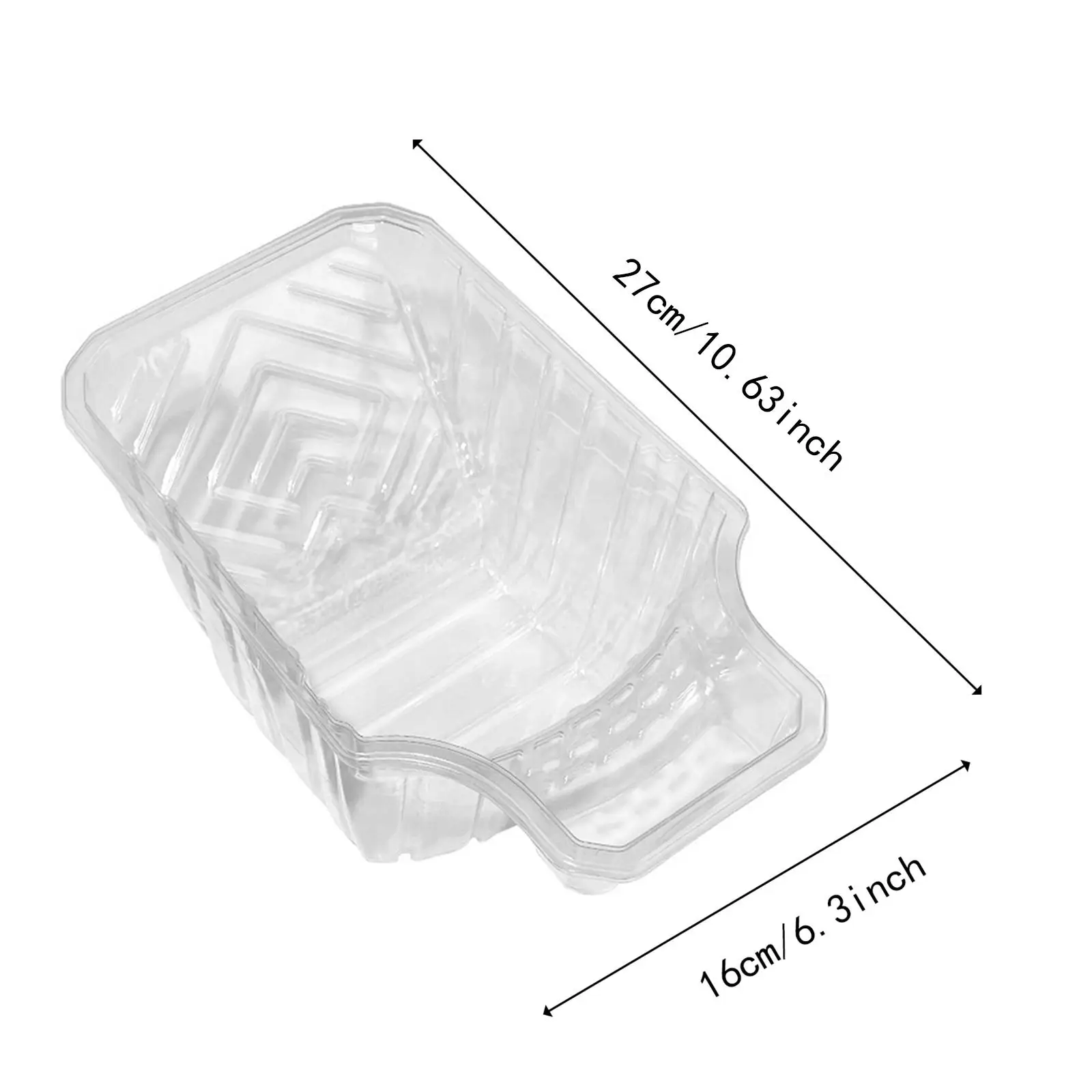 Paint Tray Liners Large Roller Brush Holder Set Reusable Plastic Pads for Furniture House Ceiling Painting