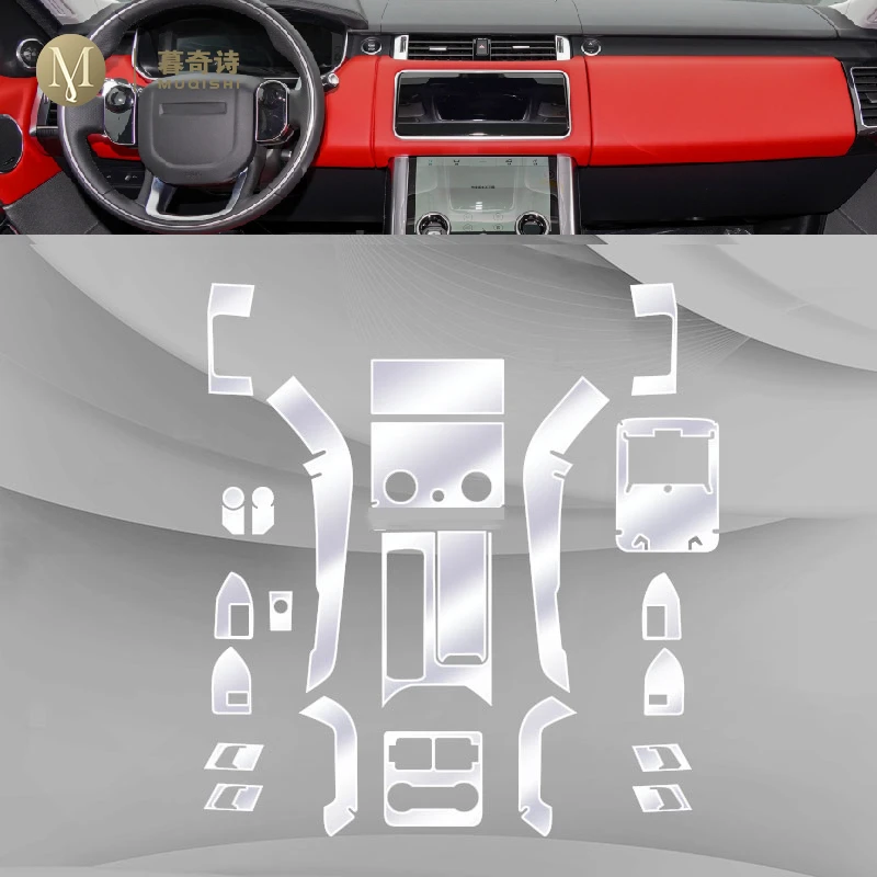 Für Land Range Rover Sport 2018-2023 Auto innen zubehör film transparent  TPU-PPF konsole Anti-scratch wider film refit