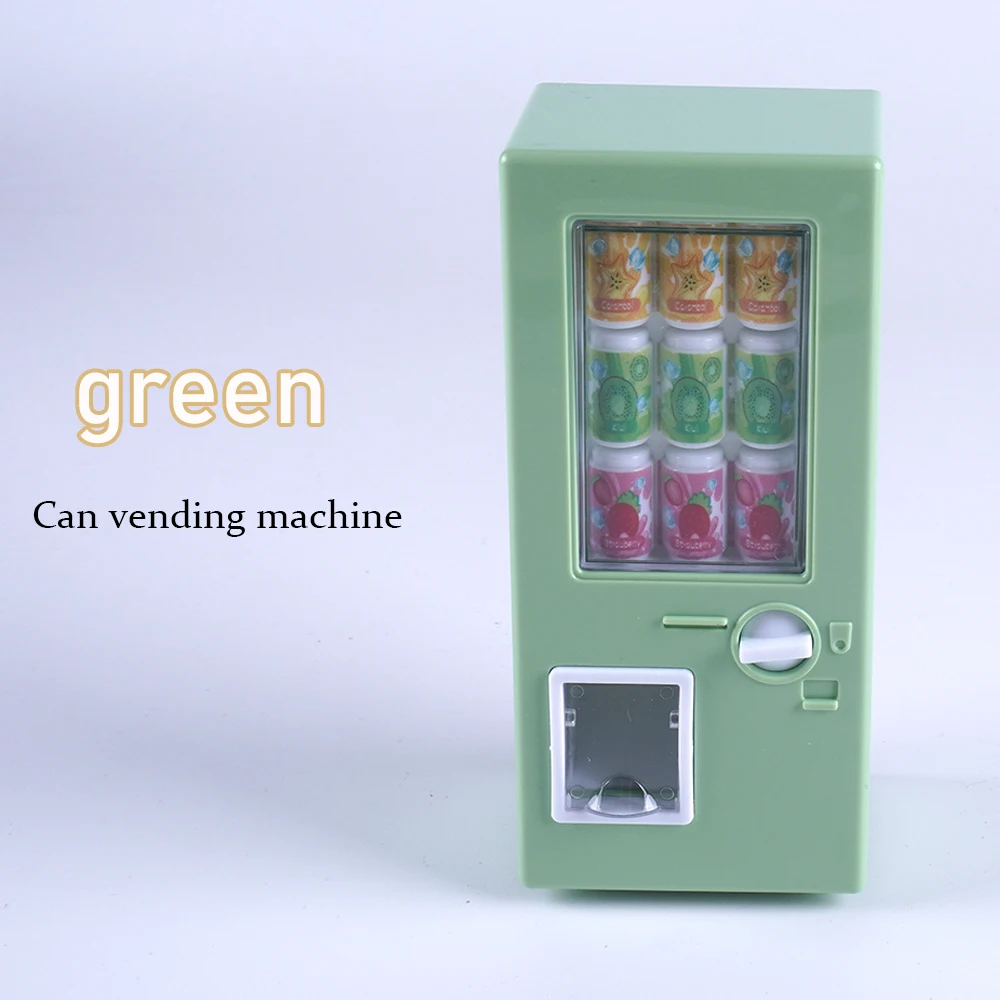 1/12 מיני משקאות מכונת סופרמרקט יכול לשתות מכונות משחק בית דגם סצנה מטבח צעצוע